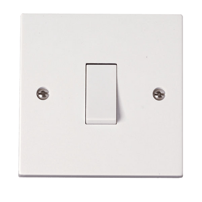 Click Polar Premium White Square Edge Switches, Sockets & Accessories