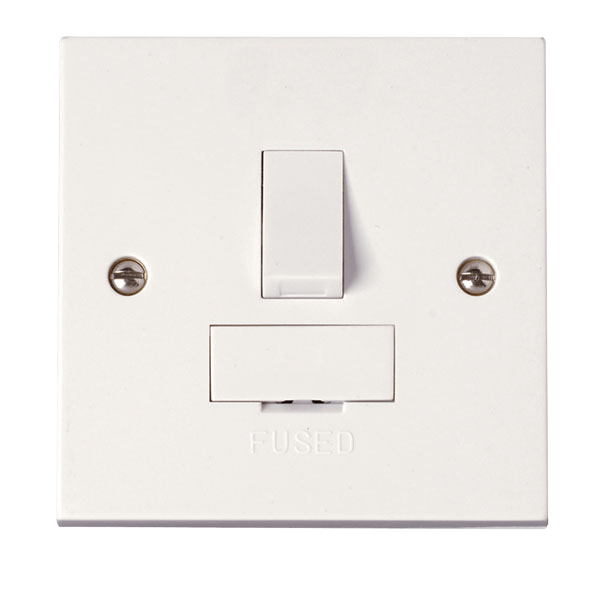 Click Polar Premium White Square Edge Switches, Sockets & Accessories