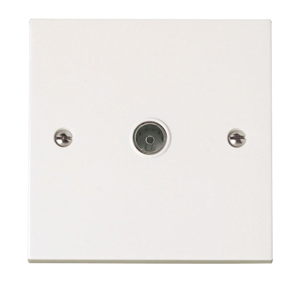 Click Polar Premium White Square Edge Switches, Sockets & Accessories