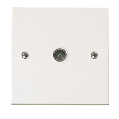 Click Polar Premium White Square Edge Switches, Sockets & Accessories