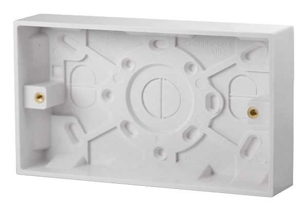 Click Polar Premium White Square Edge Switches, Sockets & Accessories