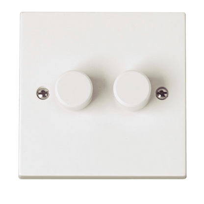 Click Polar Premium White Square Edge Switches, Sockets & Accessories