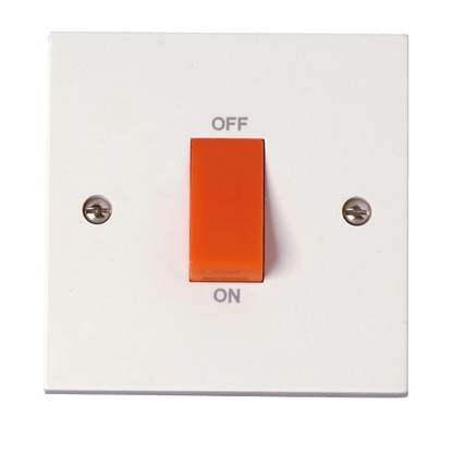 Click Polar Premium White Square Edge Switches, Sockets & Accessories