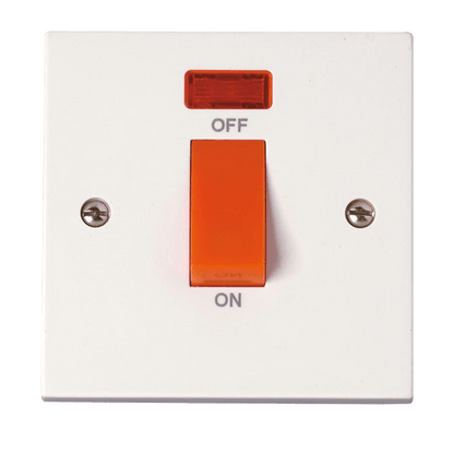 Click Polar Premium White Square Edge Switches, Sockets & Accessories