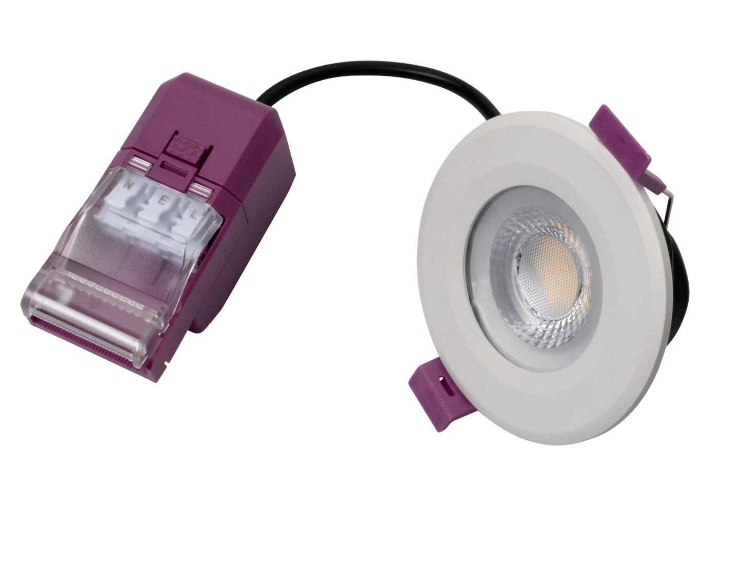Robus 4/6W CCT4 Dimmable IP65 Fire Rated Downlight w/ 2 Part Connector