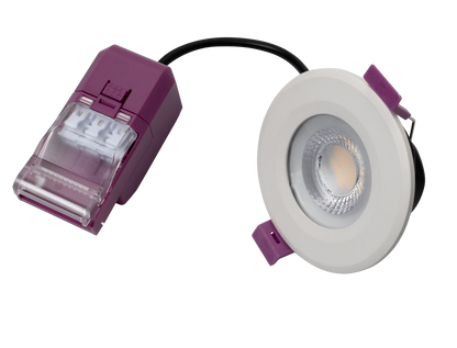 Robus 4/6W CCT4 Dimmable IP65 Fire Rated Downlight w/ 2 Part Connector