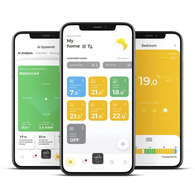 Rointe Kyros Energy Saving Smart WiFi Electric Radiator with Thermal Fluid Technology