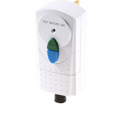 SMJ RCDPWC 13A Non Latching RCD Plug Adapter White
