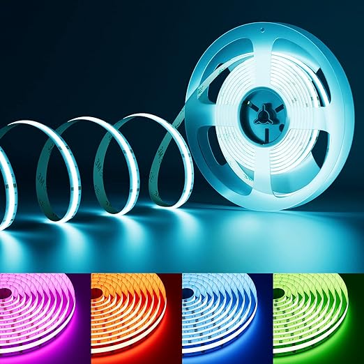 Ener-J Plug-in Self-Adhesive Cuttable Dotless LED Flexible Strip Kit RGB (5m)