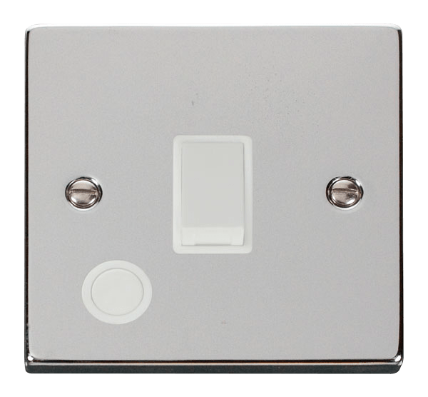 Click Deco Polished Chrome Wiring Accessories Switches Sockets USB White Inserts