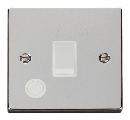 Click Deco Polished Chrome Wiring Accessories Switches Sockets USB White Inserts