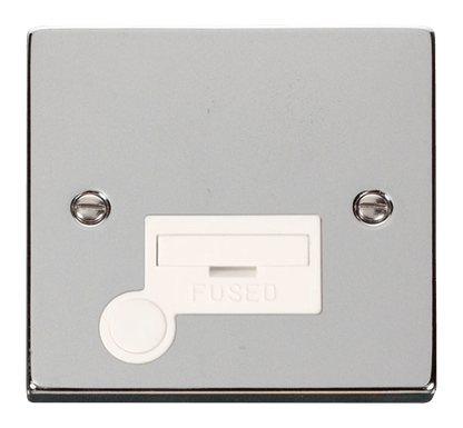 Click Deco Polished Chrome Wiring Accessories Switches Sockets USB White Inserts