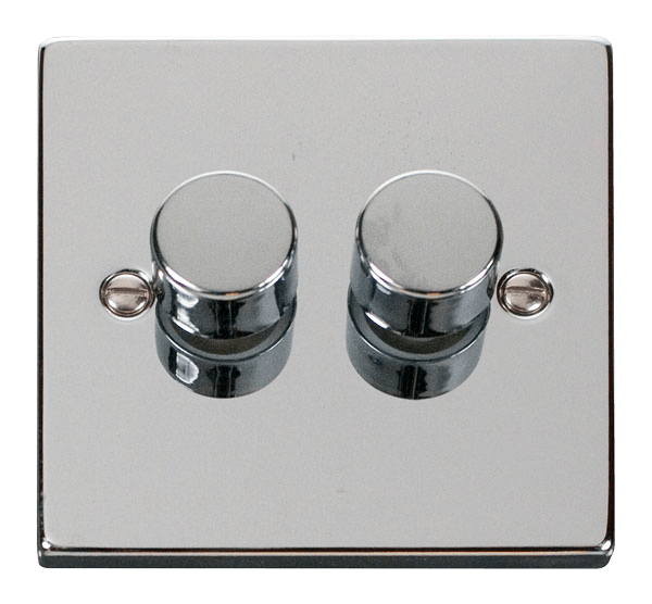 Click Deco Polished Chrome Wiring Accessories Switches Sockets USB White Inserts