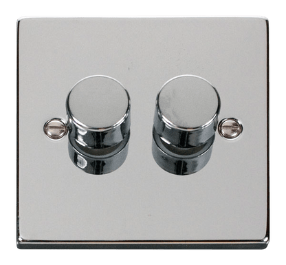 Click Deco Polished Chrome Wiring Accessories Switches Sockets USB White Inserts