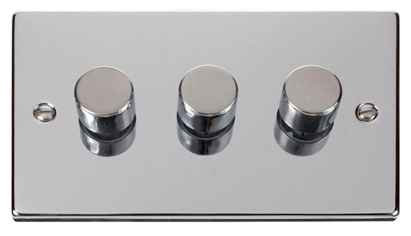 Click Deco Polished Chrome Wiring Accessories Switches Sockets USB White Inserts