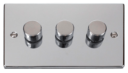 Click Deco Polished Chrome Wiring Accessories Switches Sockets USB White Inserts