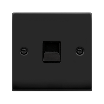 Click Deco Matt Black Wiring Accessories Switches Sockets USB Complete Range