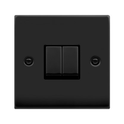 Click Deco Matt Black Wiring Accessories Switches Sockets USB Complete Range