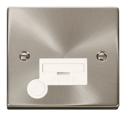 Click Deco Satin Chrome Wiring Accessories Switches Sockets USB White Inserts