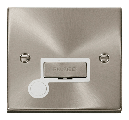 Click Deco Satin Chrome Wiring Accessories Switches Sockets USB Ingot/White Inserts