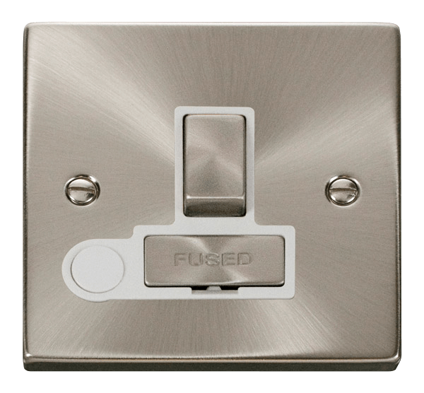 Click Deco Satin Chrome Wiring Accessories Switches Sockets USB Ingot/White Inserts