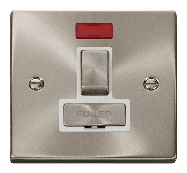 Click Deco Satin Chrome Wiring Accessories Switches Sockets USB Ingot/White Inserts