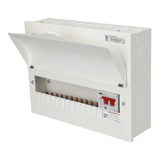 Wylex NM1306LS 13 Way Metal Clad Consumer Unit with 100A Main Switch & SPD