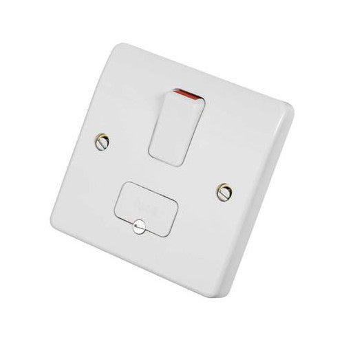 MK K330WHI Logic Plus 13A DP Switched Fused Spur with Flex Outlet White