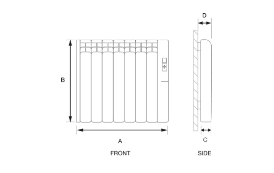 Rointe D Series DIW0770RAD 770W WiFi Electric Oil-Filled Radiator